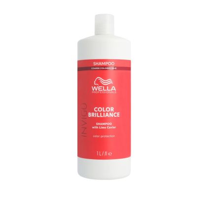 Sampon pentru par vopsit, fir gros Wella Professionals Invigo Color Brilliance Coarse, 1000 ml