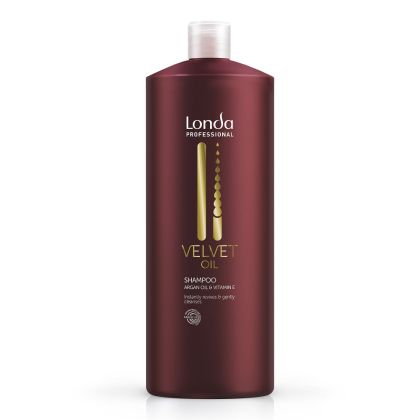 Sampon cu ulei de argan pentru par stralucitor Londa Professional  Velvet Oil, 1000 ml