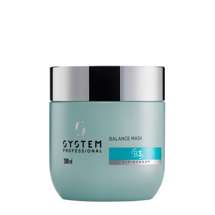 Masca de calmare pentru scalp sensibil si uscat System Professional Balance Mask B3, 200 ml 