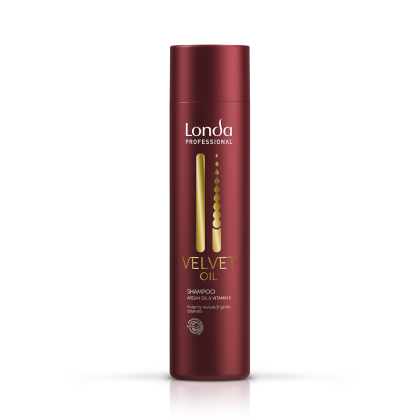 Sampon cu ulei de argan pentru par stralucitor Londa Professional  Velvet Oil, 250 ml