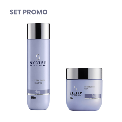 Set pentru par blond System Professional Luxeblond (Masca 200 ml + Sampon 250 ml)