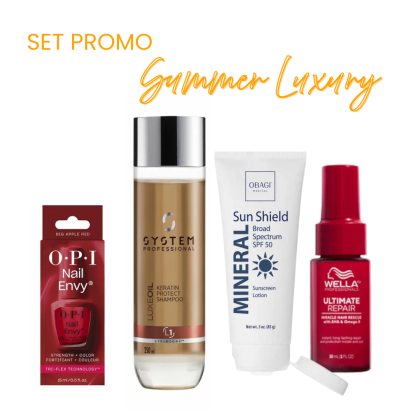 Pachet Promo cu produse premium pentru ten, par si unghii Summer Luxury