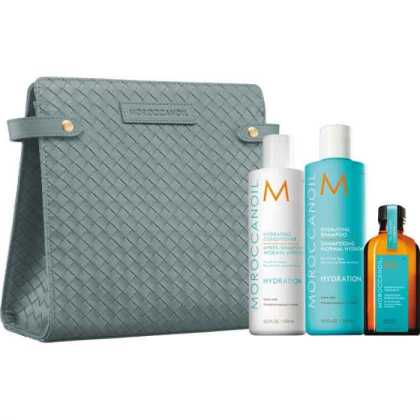 Set pentru hidratare Moroccanoil Hydration Holiday Gift Set 2x250ml 1x50ml