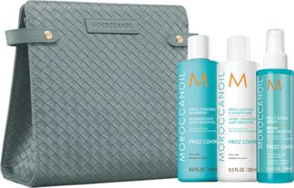 Set pentru par neted Moroccanoil Anti-Frizz Holiday Gift Set 2x250ml 1x160ml
