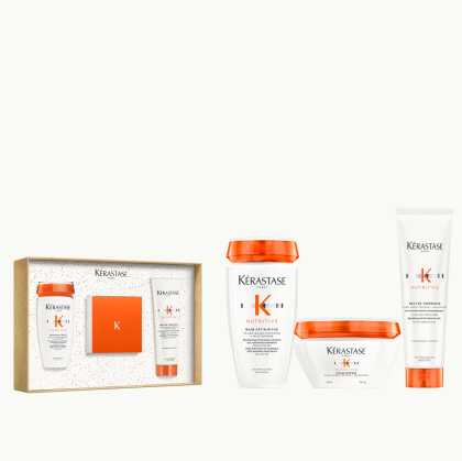 Set Kérastase Nutritive Masque Holidays 2025 Bain Satin Riche 250ml + Masquintense 200ml + Nectar Thermique 150ml