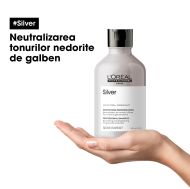 Sampon pentru par carunt sau alb L'Oréal Professionnel Serie Expert SILVER 300 ml