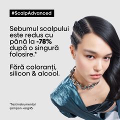 Sampon profesional pentru scalp gras L’Oreal Professionnel Scalp Advanced, cu 3% AHA, 1500 ml