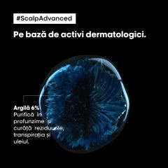 Argila 2 in 1 cu utilizari multiple pentru scalp gras L’Oreal Professionnel Scalp Advanced, 250 ml