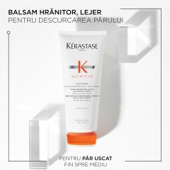 Balsam hranitor pentru par uscat fin-mediu, Kérastase Nutritive Lait Vital, 200 ml