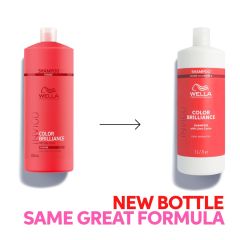 Sampon pentru par vopsit, fir gros Wella Professionals Invigo Color Brilliance Coarse, 1000 ml
