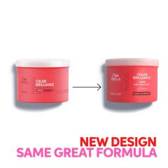 Masca pentru par vopsit, fir gros Wella Professionals Invigo Color Brilliance Coarse, 500 ml