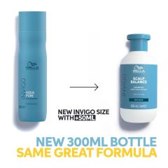 Sampon pentru curatare profunda scalp si par Wella Professionals Invigo Scalp Balance Aqua Pure, 300 ml