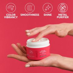 Masca pentru par vopsit, fir gros Wella Professionals Invigo Color Brilliance Coarse, 150 ml
