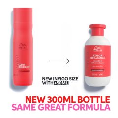 Sampon pentru par vopsit, fir gros,  Wella Professionals Invigo Color Brilliance Coarse, 300 ml