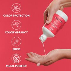 Sampon pentru par vopsit, fir gros,  Wella Professionals Invigo Color Brilliance Coarse, 300 ml