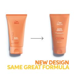 Crema hidratanta fara clatire pentru par uscat Wella Professionals Invigo Nutri-Enrich Frizz Control,  150 ml