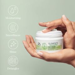 Masca de par vegana pentru toate tipurile de par Wella Professionals Elements Renewing , 150 ml 