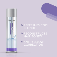 Sampon pentru par blond Londa Professional TONEPLEX Pearl Blonde, 250 ml