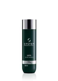 Sampon barbatesc pentru par grizonat si alb  System Professional MAN SILVER SHAMPOO, 250 ml