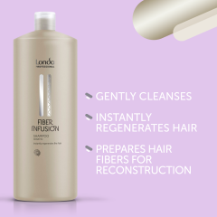 Sampon profesional cu keratina Londa Professional Fiber Infusion Keratin Shampoo, 1000 ml