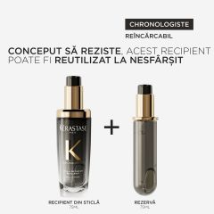 Ulei de par parfumat reincarcabil Kérastase Chronologiste Oil, 75 ml