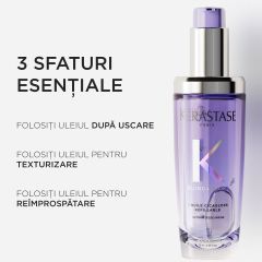 Ulei pentru par blond reincarcabil Kérastase Blond Absolu L'Huile Cicagloss Refillable, 75 ml