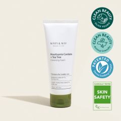 Spuma de curatare cu Houttuynia Cordata + arbore de ceai, Mary and May, 150 ml 
