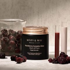 Masca tip wash-off cu extract de mure, Mary and May, 125 g 