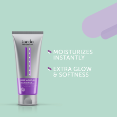 Masca hidratanta pentru par uscat Londa Professional Deep Moisture, 200 ml