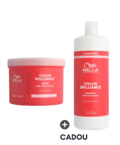Pachet Wella Professionals Brilliance Fine - Masca 500 ml  + Sampon 1000 ml CADOU
