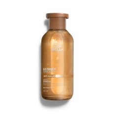 Sampon hidratant pentru par uscat si lipsit de stralucire cu Squalane & Omega 9 Wella Professionals Ultimate Smooth cu efect anti-electrizare, 250 ml