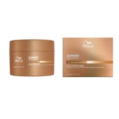 Masca hidratanta pentru par uscat si lipsit de stralucire cu Squalane & Omega 9 Wella Professionals Ultimate Smooth cu efect anti-electrizare, 150 ml