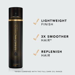 Spray de par hidratant cu ulei de argan si jojoba Sebastian Professional Dark Oil Silkening Fragrant Mist, 200 ml