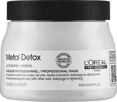 Masca sistem protectie anti-depunere metale L'Oréal Professionnel Serie Expert  Metal Detox, 500 ml