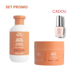 Set nutritie si hidratare pentru par Wella Professionals Invigo Nutri-Enrich (Sampon 300 ml + Masca150 ml) +  CADOU  lac de unghii OPI