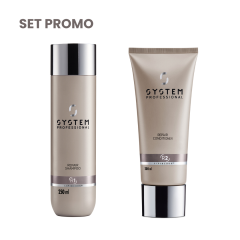 Set de reparare par deteriorat System Professional Repair (Balsam 200 ml + Sampon 250 ml)
