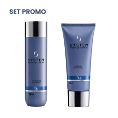 Set de par pentru netezire System Professional Smoothen (Balsam 200 ml + Sampon 250 ml)