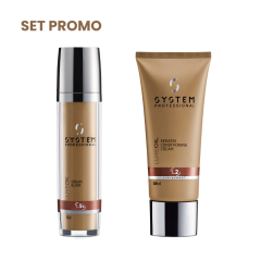 Set de par pentru reconstructie System Professional LuxeOil Keratine (Balsam 200 ml + Sampon 250 ml)