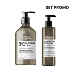Set pentru par deteriorat L'Oréal Professionnel Serie Expert ABSOLUT REPAIR MOLECULAR (Sampon.500 ml + Tratament 250 ml)