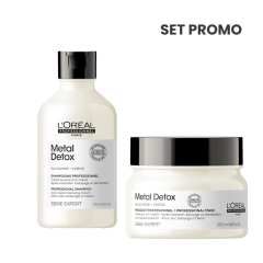 Set pentru par deteriorat L'Oréal Professionnel Serie Expert METAL DETOX (Sampon 300 ml + Masca 250 ml)