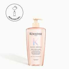 Sampon reincarcabil pentru par lung, predispus la electrizare Kérastase Gloss Absolu Bain Hydra-Glaze, 500 ml