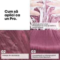 Sampon pentru par vopsit L’Oreal Professionnel Serie Expert Vitamino Color Spectrum Purple, sampon neutralizator a nuantelor galbene nedorite, pentru parul blond & decolorat, 300ml