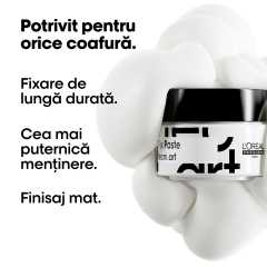 Pasta profesionala modelatoare pentru barbati L'Oréal Professionnel Fix Paste, 75 ml