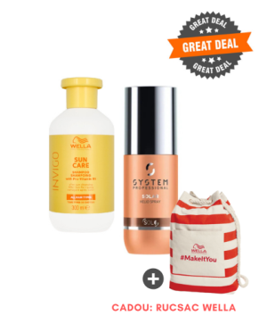 Promotie - Set pentru par expus la soare Wella + System Profssional [ + cadou rucsac ]