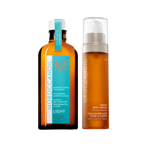 Set pentru par si corp Moroccanoil Good To Glow DUO Light 1x100ml 1x50ml