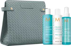 Set pentru par neted Moroccanoil Anti-Frizz Holiday Gift Set 2x250ml 1x160ml