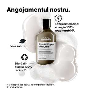 Rezerva Sampon L’Oreal Professionnel Serie Expert Absolut Repair Molecular pentru par deteriorat, 500 ml
