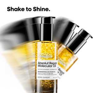 Ulei de par bifazic L’Oreal Professionnel Serie Expert Absolut Repair Molecular, 90 ml