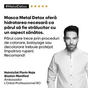Masca de par L’Oreal Professionnel Serie Expert Metal Detox, 150 ml