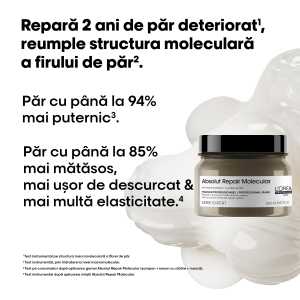 Masca concentrata pentru par deteriorat L’Oreal Professionnel Serie Expert Absolut Repair Molecular, 150 ml